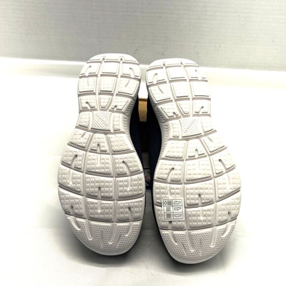 Skechers Summits Cool Classic Slip-On Sneaker Women Sz 9 Wide Fit Navy Pink NEW - Picture 9 of 9